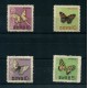 MARIPOSAS FAUNA SERIE COMPLETA DE ESTAMPILLAS MINT COREA