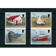 MALVINAS 1998 SOUTH GEORGIA BARCOS FAUNA SERIE COMPLETA DE ESTAMPILLAS MINT