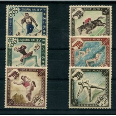 MONACO 1960 Yv. 532/7 SERIE COMPLETA DE ESTAMPILLAS NUEVAS MINT DEPORTES OLYMPICOS CABALLOS