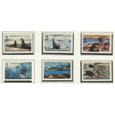 MALVINAS 1991 GEORGIA DEL SUR SERIE MINT ELEFANTES MARINOS