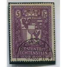 LIECHTENSTEIN 1935 Yv. 128 ESTAMPILLA USADA, MUY RARA Y DE LUJO 900 EUROS