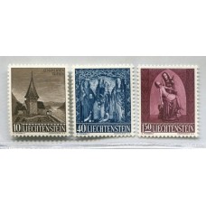 LIECHTENSTEIN 1957 Yv. 324/6 SERIE COMPLETA DE ESTAMPILLAS MINT RELIGION 18 EUROS