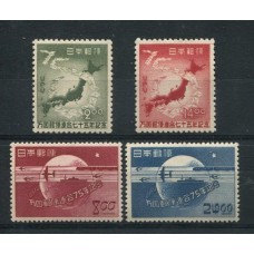 JAPON 1949 Yv. 429/32 SERIE COMPLETA DE ESTAMPILLAS NUEVAS CON GOMA TRENES AVIONES BARCOS