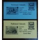 MALVINAS 1990 SERIE COMPLETA DE 2 CARNETS CON ESTAMPILLAS MINT DE BARCOS