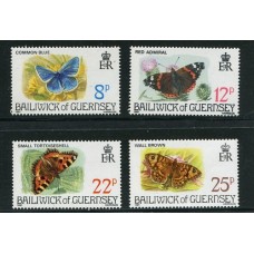 MARIPOSAS GUERNSEY SERIE COMPLETA DE ESTAMPILLAS MINT