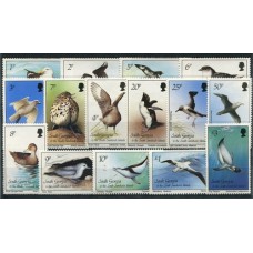 MALVINAS 1987 DEPENDENCIAS SERIE COMPLETA DE ESTAMPILLAS MINT FAUNA MARINA AVES ANIMALES