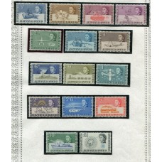 TERRITORIO ANTARTICO BRITANICO BAT 1963 Yv 1/15 SERIE COMPLETA NUEVA, COLONIAS INGLESAS 280 EUROS