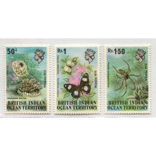 MARIPOSAS INSECTOS FAUNA MARINA BIOT SERIE COMPLETA DE ESTAMPILLAS NUEVAS MINT FLORES