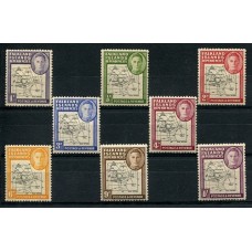 MALVINAS 1946 DEPENDENCIAS SERIE COMPLETA DE ESTAMPILLAS NUEVAS CASI TODAS MINT Yv. 33A/41A