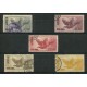 JAPON 1950 Yv. AEREO 07/11 SERIE COMPLETA DE ESTAMPILLAS USADAS