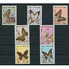 MARIPOSAS KAMPUCHEA SERIE COMPLETA DE ESTAMPILLAS MINT