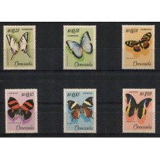 MARIPOSAS VENEZUELA SERIE COMPLETA DE ESTAMPILLAS MINT