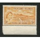 MALVINAS 1955 ESTAMPILLA MINT REINA ISABEL II VALOR CLAVE DE LA SERIE