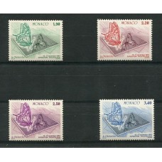 MONACO 1987 Yv. 1585/8 SERIE COMPLETA DE ESTAMPILLAS NUEVAS MINT MARIPOSAS