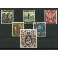 LUXEMBURGO 1947 Yv. 392/7 SERIE COMPLETA DE ESTAMPILLAS MINT RELIGION 50 EUROS