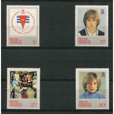 TERRITORIO ANTARTICO BRITANICO BAT 1982 LADY DI SERIE COMPLETA DE ESTAMPILLAS MINT