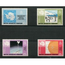 TERRITORIO ANTARTICO BRITANICO BAT 1981 PINGUINOS SERIE COMPLETA DE ESTAMPILLAS MINT