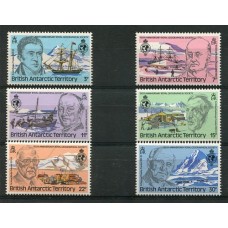 TERRITORIO ANTARTICO BRITANICO BAT 1980 BARCOS SERIE COMPLETA DE ESTAMPILLAS MINT