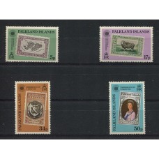 MALVINAS 1983 SERIE COMPLETA DE ESTAMPILLAS MINT SELLO SOBRE SELLO