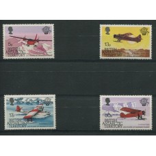 TERRITORIO ANTARTICO BRITANICO BAT 1983 SERIE COMPLETA DE ESTAMPILLAS MINT AVIONES