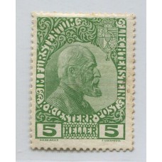 LIECHTENSTEIN 1912 Yv. 1 ESTAMPILLA NUEVA 40 EUROS