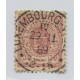 LUXEMBURGO 1880 Yv. 46 ESTAMPILLA USADA 22 EUROS