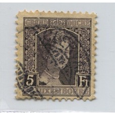 LUXEMBURGO 1914 Yv. 109 ESTAMPILLA USADA 35 EUROS