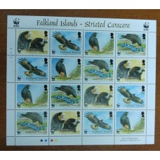 MALVINAS 2006 MINI HOJA COMPLETA TIPO BLOQUE DE ESTAMPILLAS MINT AGUILAS AVES FAUNA WWF