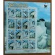 MALVINAS 2008 SOUTH GEORGIA MINI HOJA COMPLETA TIPO BLOQUE DE ESTAMPILLAS MINT PINGUINOS FAUNA MARINA WWF