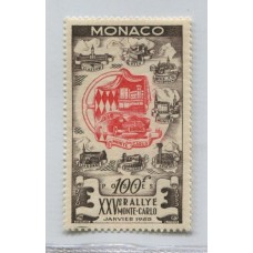 MONACO 1955 Yv. 420 ESTAMPILLA MINT COMPLETA AUTOMOBILES, RARA 127 EUROS