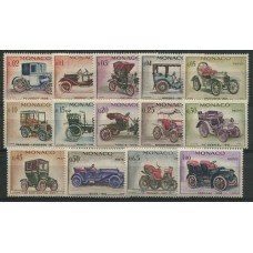 MONACO 1961 Yv. 557/70 SERIE COMPLETA DE ESTAMPILLAS MINT , AUTOMOBILES 21,50 EUROS