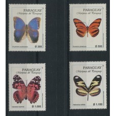 MARIPOSAS PARAGUAY SERIE COMPLETA DE ESTAMPILLAS MINT