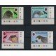 MALVINAS 1980 AVES SERIE COMPLETA DE ESTAMPILLAS MINT CON BORDES ESQUINA DE HOJA