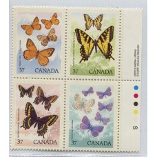 CANADA MARIPOSAS SERIE COMPLETA DE ESTAMPILLAS MINT