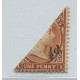 MALVINAS 1891 Yv. 07A ESTAMPILLA BISECTADA y SOBRECARGADA 1/2 p. NUEVA CON GOMA, MUY RARA 700 EUROS