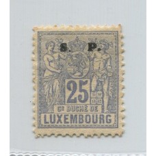 LUXEMBURGO Yv. SERVICIO 61 ESTAMPILLA NUEVA SIN GOMA 40 EUROS