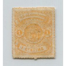 LUXEMBURGO 1865 Yv. 16b ESTAMPILLA NUEVA SIN GOMA 55 EUROS