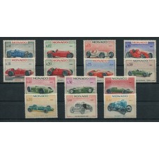 MONACO 1967 Yv. 708/21 SERIE COMPLETA DE ESTAMPILLAS MINT AUTOS DE CARRERA DEPORTES