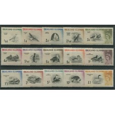 MALVINAS 1960 SERIE COMPLETA DE ESTAMPILLAS NUEVAS MINT PAJAROS AVES FAUNA PINGUINOS 260 EUROS