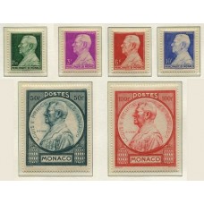 MONACO 1946 Yv. 281/6 SERIE COMPLETA DE ESTAMPILLAS NUEVAS CON GOMA