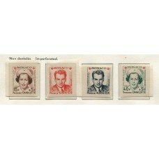 MONACO 1949 Yv. 334B/7B SERIE COMPLETA DE ESTAMPILLAS NUEVAS CON GOMA 44 Euros