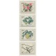 MONACO Yv. PREOBLITERADOS 82/5 SERIE COMPLETA DE ESTAMPILLAS MINT FLORES