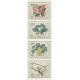 MONACO Yv. PREOBLITERADOS 82/5 SERIE COMPLETA DE ESTAMPILLAS MINT FLORES