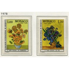 MONACO 1978 Yv. 1161/2 SERIE COMPLETA DE ESTAMPILLAS MINT 9,5 Euros FLORES