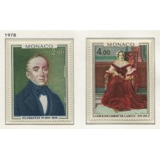 MONACO 1978 Yv. 1172/3 SERIE COMPLETA DE ESTAMPILLAS MINT 7,75 Euros PINTURAS