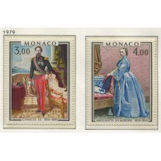 MONACO 1979 Yv. 1196/7 SERIE COMPLETA DE ESTAMPILLAS MINT 7,2 Euros PINTURAS