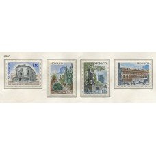 MONACO 1980 Yv. 1214/7 SERIE COMPLETA DE ESTAMPILLAS MINT 7 Euros