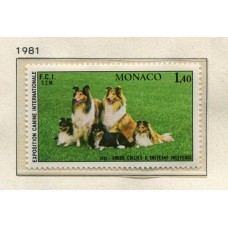 MONACO 1981 Yv. 1280 ESTAMPILLA MINT PERROS 6,5 Euros