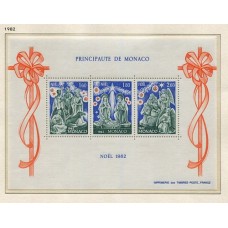 MONACO 1982 Yv. BLOQUE 23 MINT 4,65 Euros NAVIDAD RELIGION