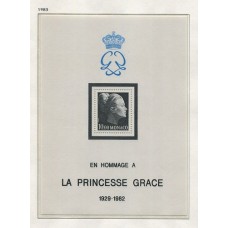 MONACO 1983 Yv. BLOQUE 24 MINT 12,5 Euros PRINCESA GRACE
